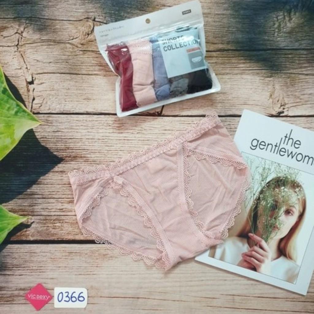 COMBO 5 QUẦN LÓT NỮ THUN LẠNH VIỀN C0366