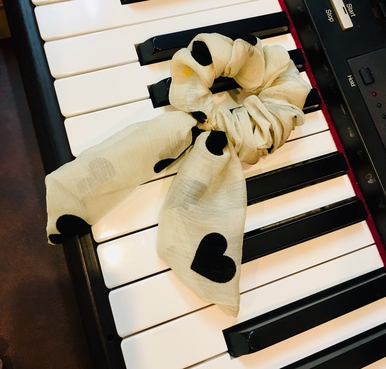 Chun buộc tóc vải/ Cột tóc vả hình nơ xinh HOT HIT COMBO 2 CÁI