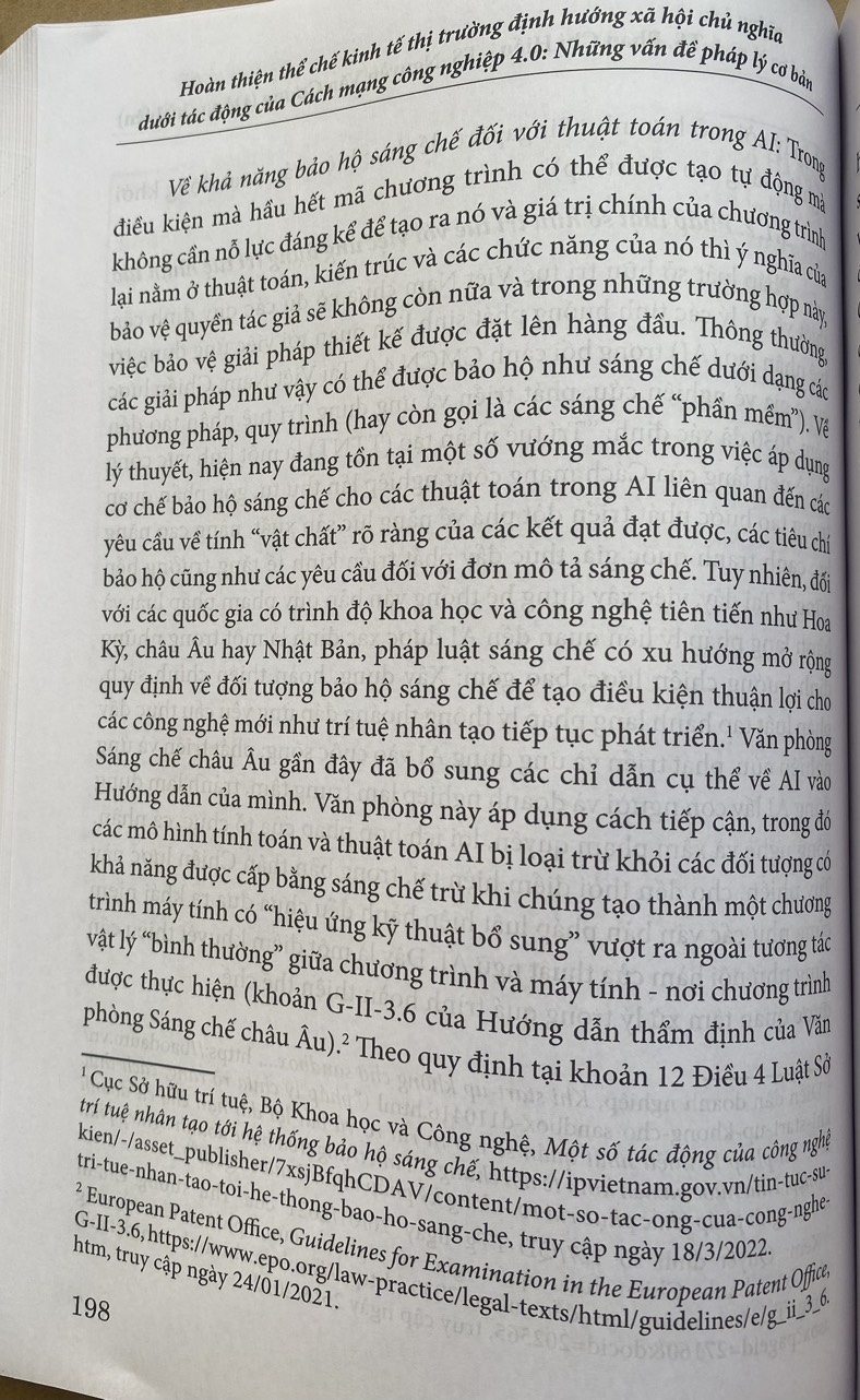 Hoàn thiện thể chế kinh tế thị trường định hướng xã hội chủ nghĩa dưới tác động của cách mạng công nghiệp 4.0:  Những vấn đề pháp lý cơ bản