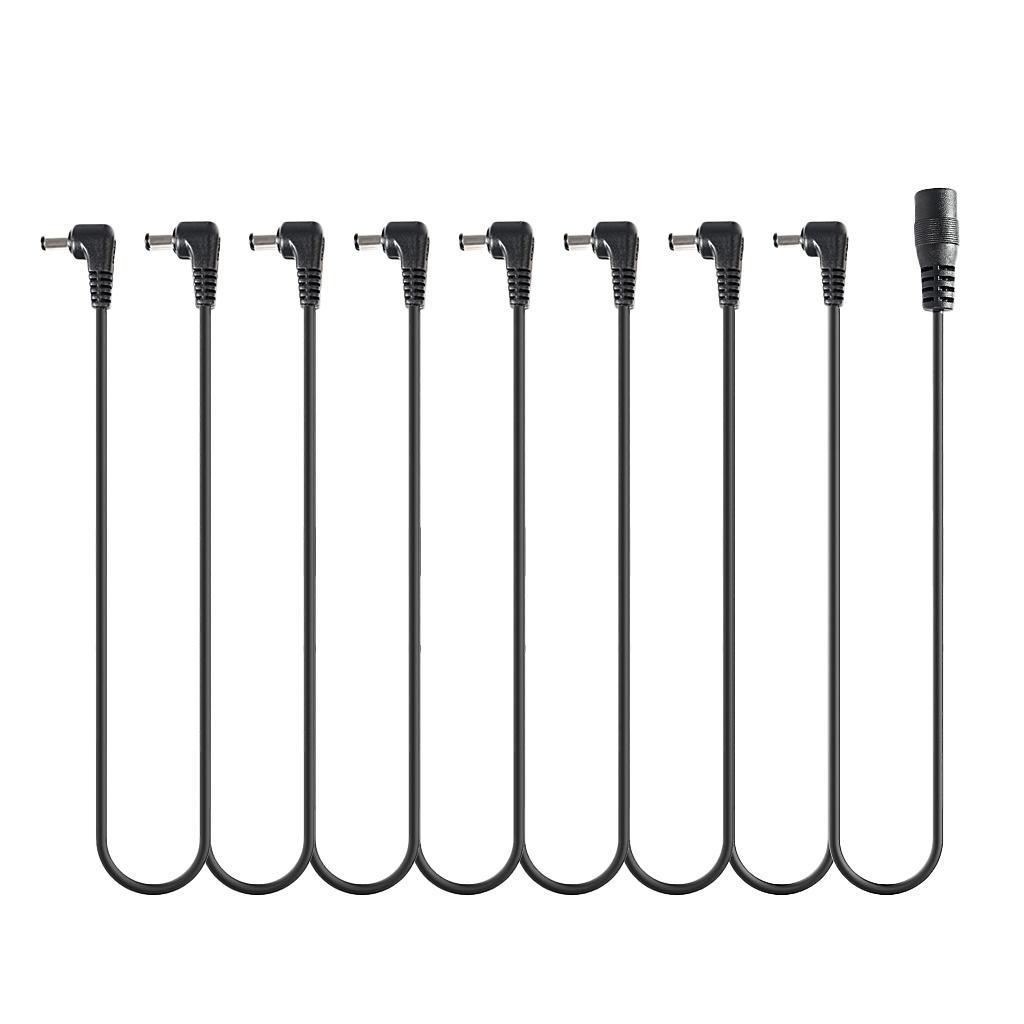 8 Way Daisy Chain Cord Guitar Effect Pedals Power Supply Splitter Cables