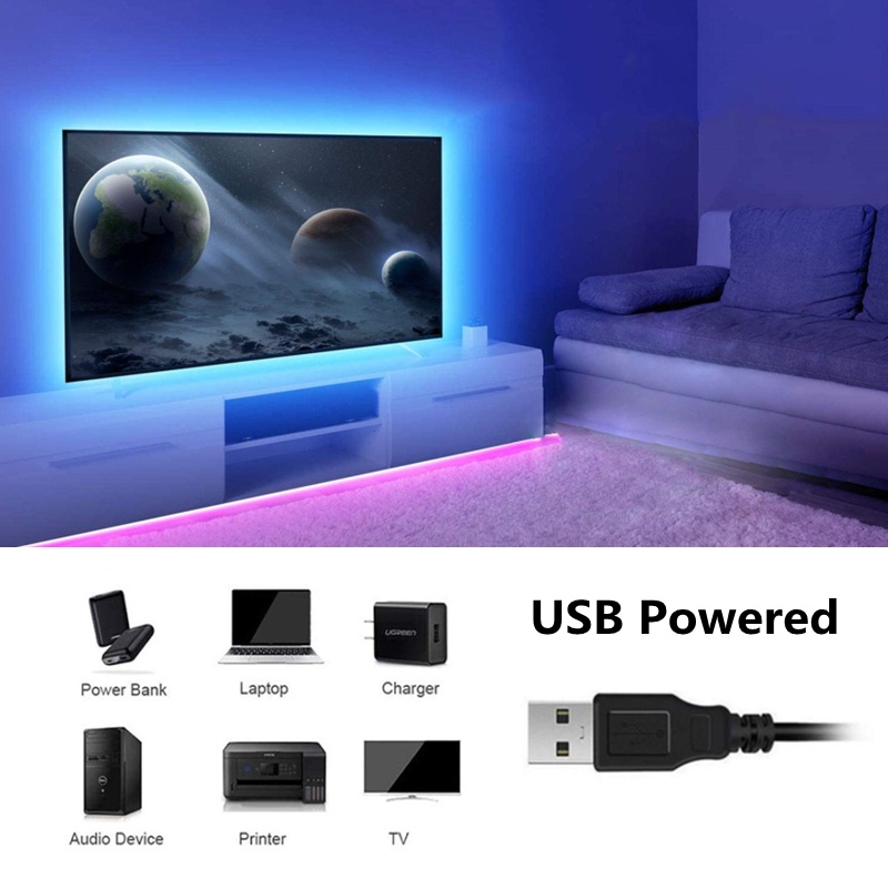 Dây đèn led 5/10/15 mét RGB 16 triệu màu IP65 điều khiển qua điện thoại - nháy theo nhạc- hẹn giờ tắt/mở