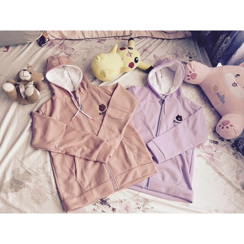 Áo khoác nỉ ngoại có nón AN480 unisex ulzzang nam nữ
