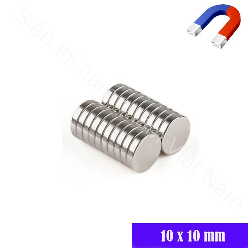 Nam châm viên 10x10mm, nam châm đất hiếm-giá bán 1 viên