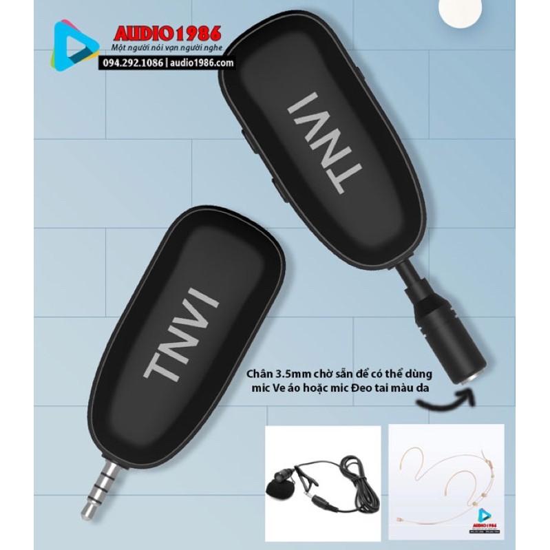 Micro không dây đeo cài ve áo TNVI-V1 UHF Wireless thu âm, trợ giảng