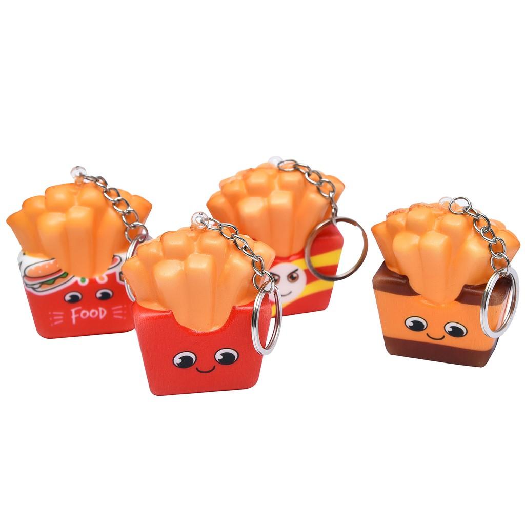 Squishy mini đủ các hình có móc khóa