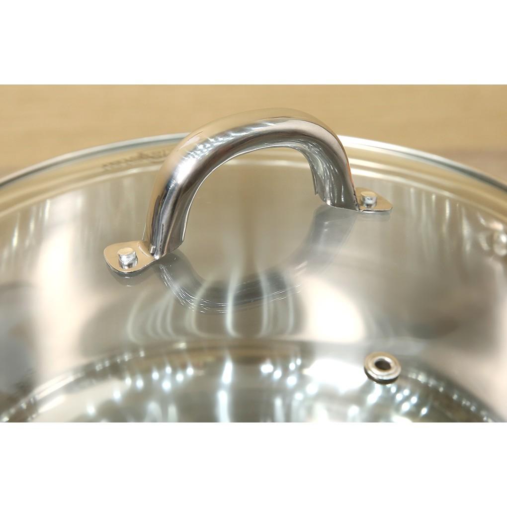 Bộ 3 nồi inox 3 đáy nắp Inox 