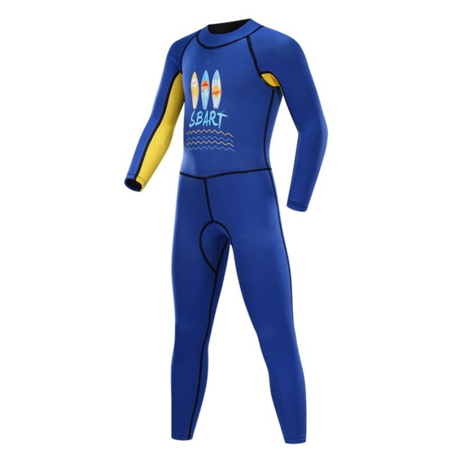 Children's 2MM Neoprene Wetsuit One-Piece Long-Sleeved Swimsuit  Jellyfish Diving Suit