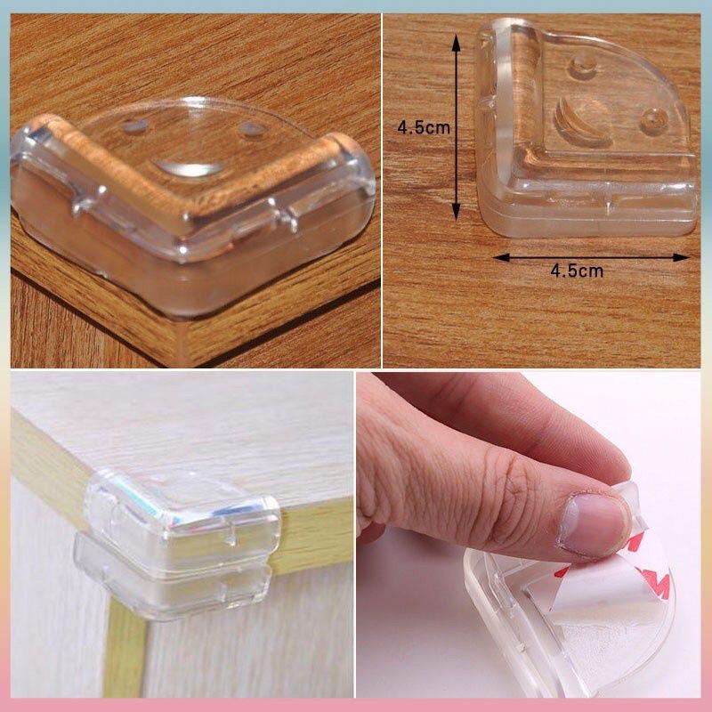 Miếng bọc cạnh bàn bằng Silicon chống va chạm bảo vệ an toàn cho bé CHỮ L - Miếng bịt góc bàn chống va đập kiểu vuông L