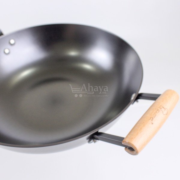 Chảo Gang Chống Dính La Gourmet Nitrigan - 30 cm (Tay Cầm Dài) - Thương Hiệu USD - Hàng Chính Hãng