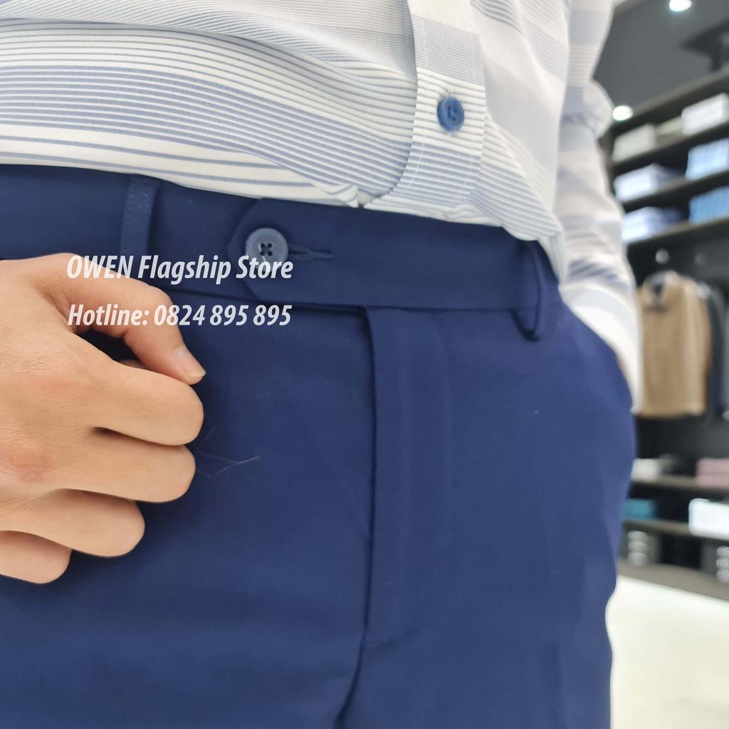 OWEN - Quần âu nam công sở dáng REGULAR trợ cạp Tăng đơ co dãn mã QRT20527