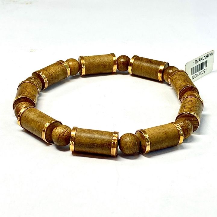 Vòng Tay Trầm Hương Bọc Vàng 18k-4.7 phân PHÚC LINH