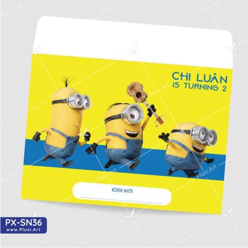 Thiệp thôi nôi – sinh nhật theo yêu cầu Pluxi