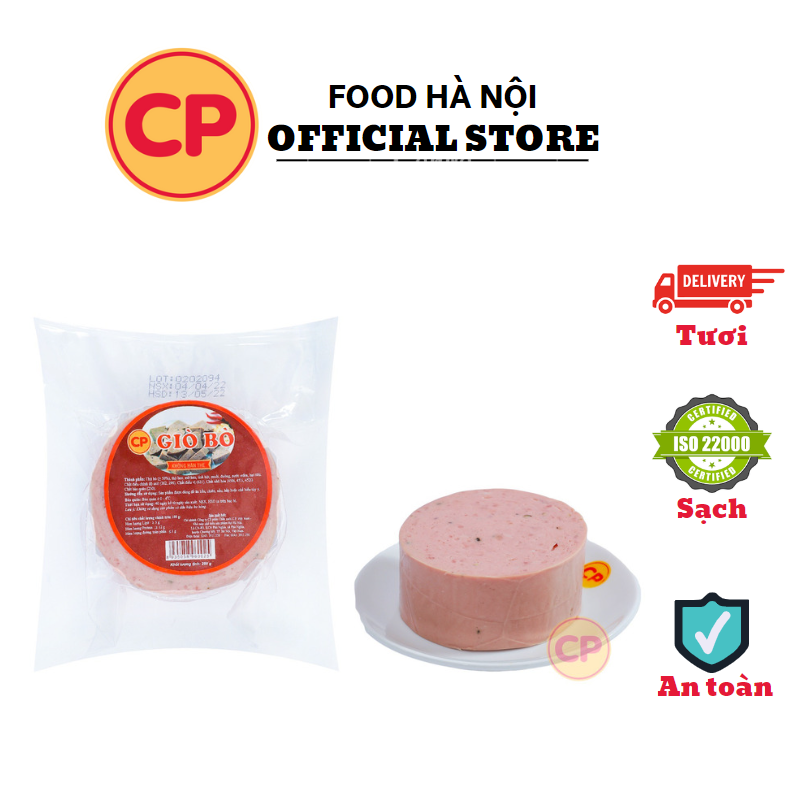 - Giò bò Cắt Khoanh 250gr