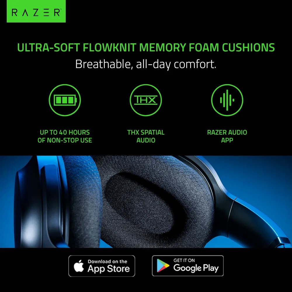 Tai nghe Razer Barracuda-Wireless Multi-platform Gaming and Mobile Headset_Mới, hàng chính hãng