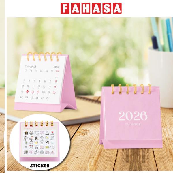 Lịch Bàn Teen Mini 2026 - Size XS - Linh Lan - Mẫu 4