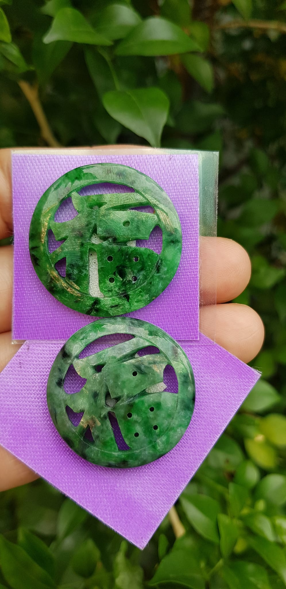 Mặt dây chuyền Chữ Phúc hay Chữ Phước Chất liệu đá cẩm thạch tự nhiên Size đk 31mm x dầy 2mm Anh Chị bọc Vàng lên đeo với dây chuyền của mình vừa đẹp vừa tốt mang chữ Phúc luôn bên mình ý nghĩa phúc đức ạ