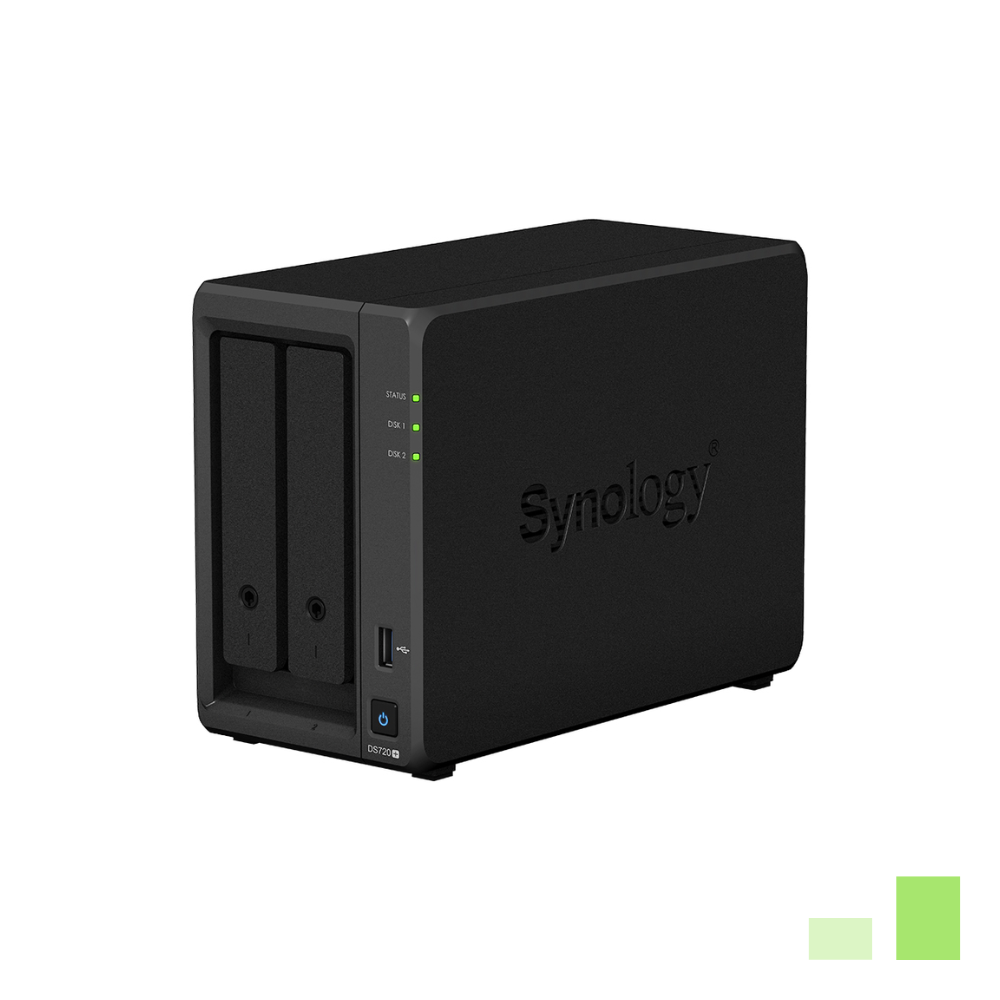 Thiết bị lưu trữ mạng Synology DS720+ (Đen) - Hàng chính hãng 100%