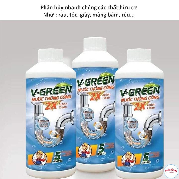 Chai nước thông cống vgreen 00214