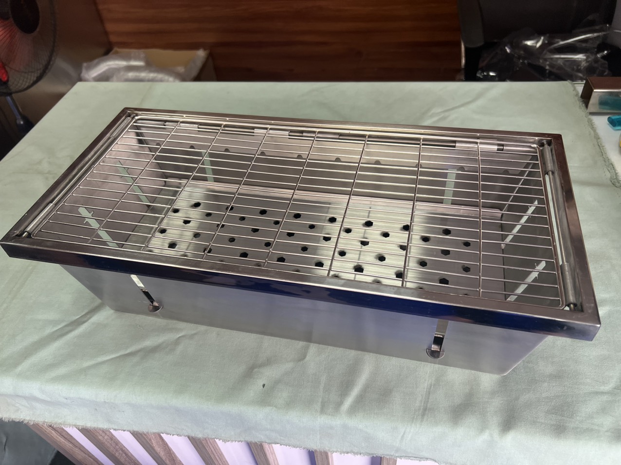 Bếp Nướng Xếp, Tiện Dụng, Inox 304 Siêu Bền, Inox Chịu Nhiệt, Thiết Kế Nhỏ Gọn, Phù Hợp Đi Dã Ngoại