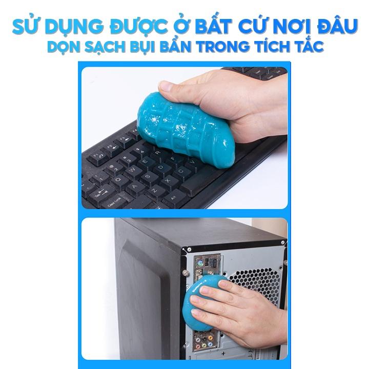 Gel Vệ Sinh Bàn Phím Vệ Sinh Lọc Gió Xe Ô Tô Slime Làm Sạch Mọi Góc Nhỏ Trên Xe Hơi Không Bám Bẩn Lên Tay QC-049 QC-049