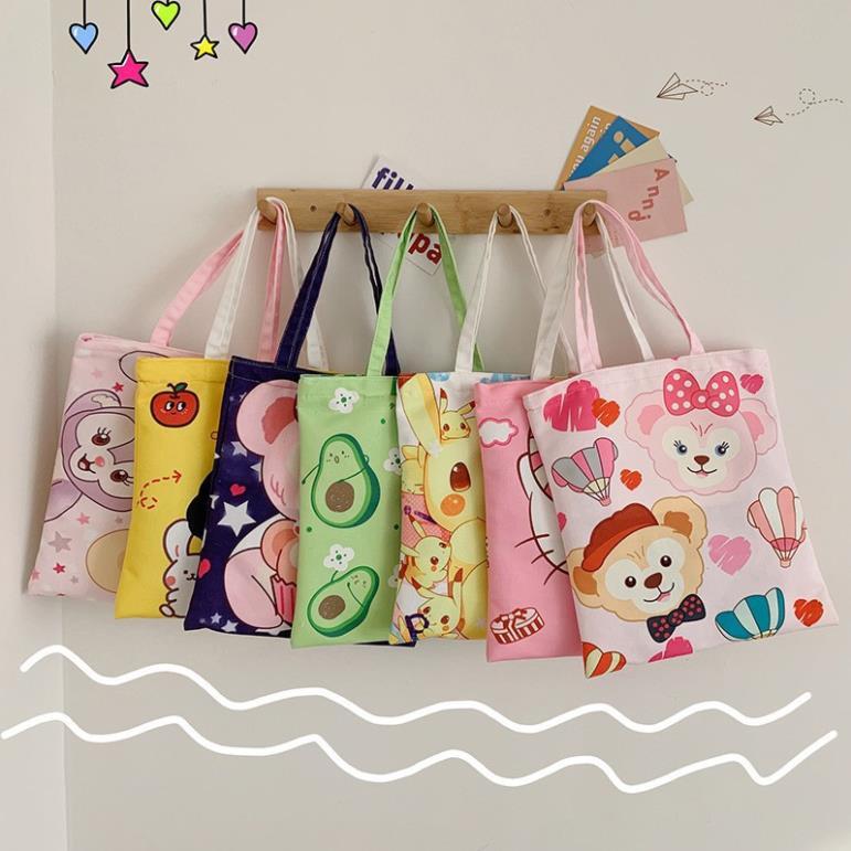 [SGFS-T48] Túi tote Vải canvas mềm Đẹp Cực Hot đựng vừa a4 [XINH XẮN]Túi vải xinh nhiều hình