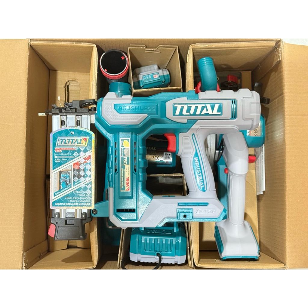 BỘ COMBO MÁY CƯA ĐĨA TRÒN KHÔNG CHỔI THAN TSLI1402 &amp; MÁY THỔI BỤI TABLI20028 &amp; MÁY BẮN ĐINH TBNLI5005 DÙNG PIN 20V TOSLI240683 TOTAL -HÀNG CHÍNH HÃNG