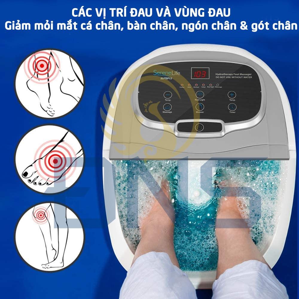 [Hàng Chính Hãng - BH 2 Năm]Bồn máy chậu ngâm chân massage cao cấp con lăn tự động Homedics FB-650, SereneLife SL12, SL17