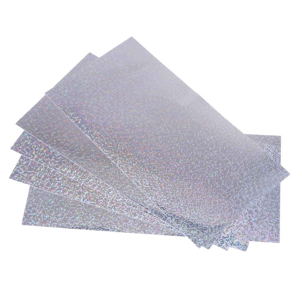 5 Pieces Fishing Lure Tape Sticker Holographic Adhesive Film Flash Tape DIY