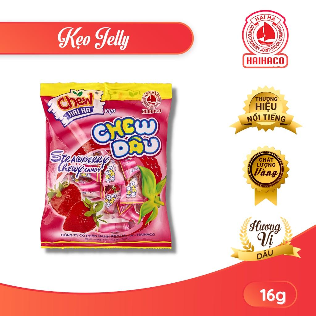 Kẹo Chew mềm HẢI HÀ hương Dâu (Gói 100 Gram) - Hàng chính hãng