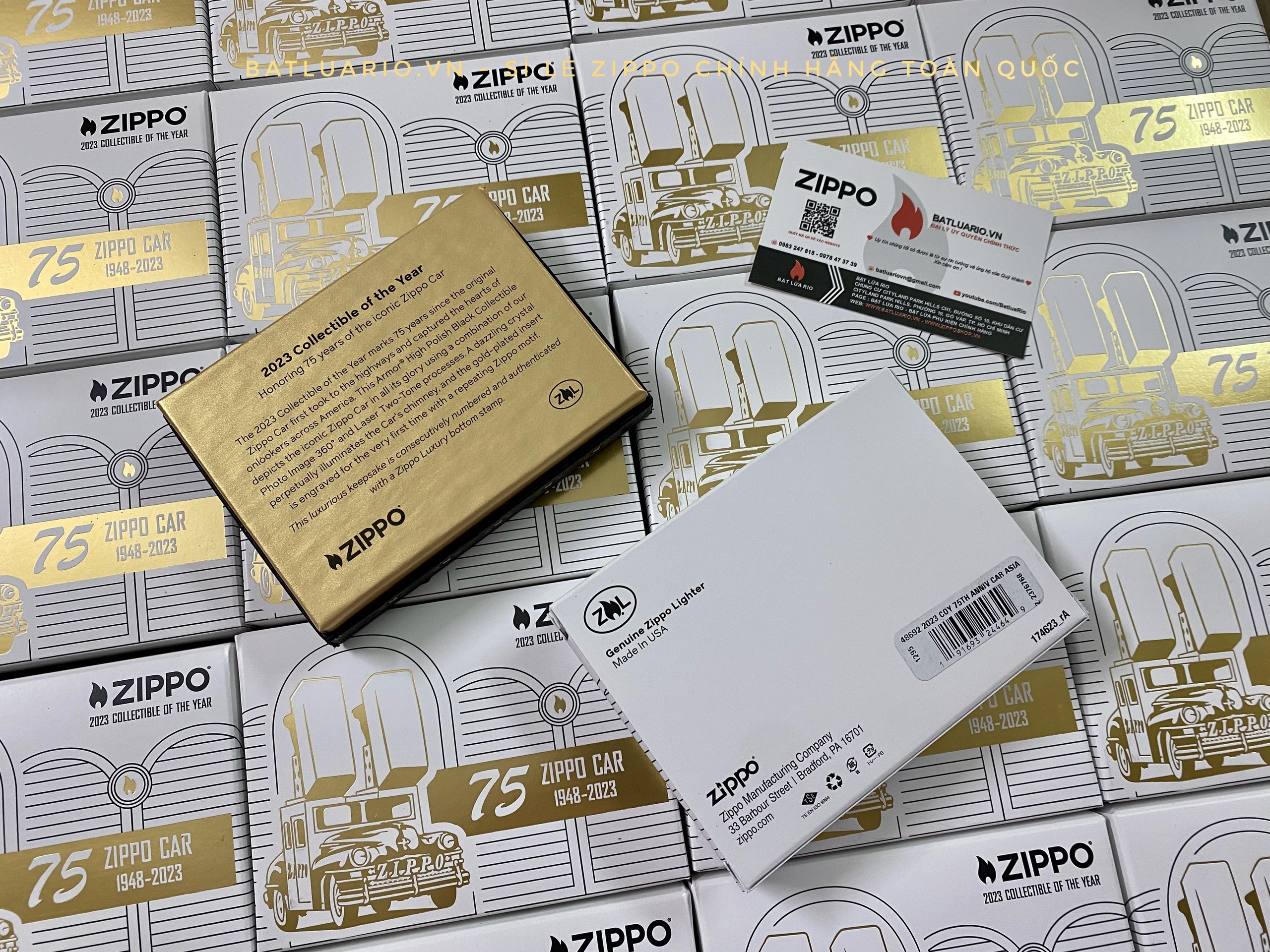 Zippo 48692 – Zippo 2023 Collectible Of The Year – Zippo Car 75th Anniversary Asia Pacific Limited Edition – Zippo COTY 2023 – Honoring 75 Years Of The Zippo Car