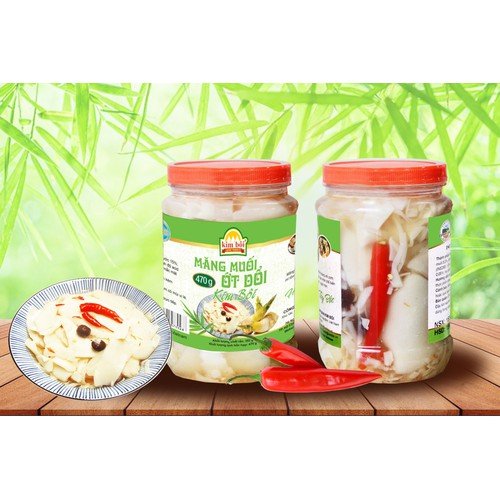 Măng Muối Ớt Dổi Kim Bôi Lọ 950g