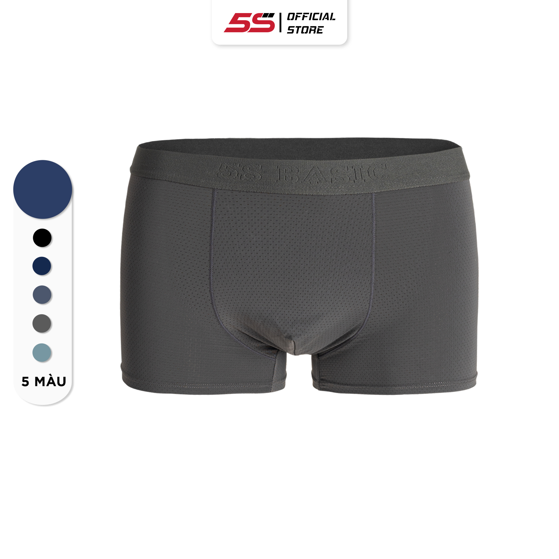 Quần Sịp Đùi Nam 5S FASHION, Vải Coolmax Siêu Mịn, Mềm, Thiết Kế Thông Hơi, Co Giãn Thoải Mái (BOX22002)