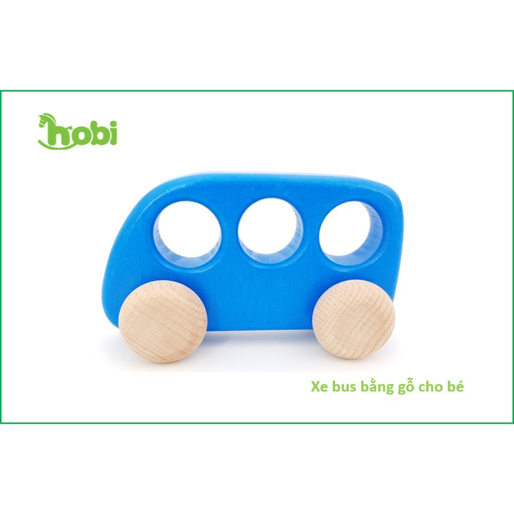 đồ chơi gỗ - Xe bus nhỏ bằng gỗ