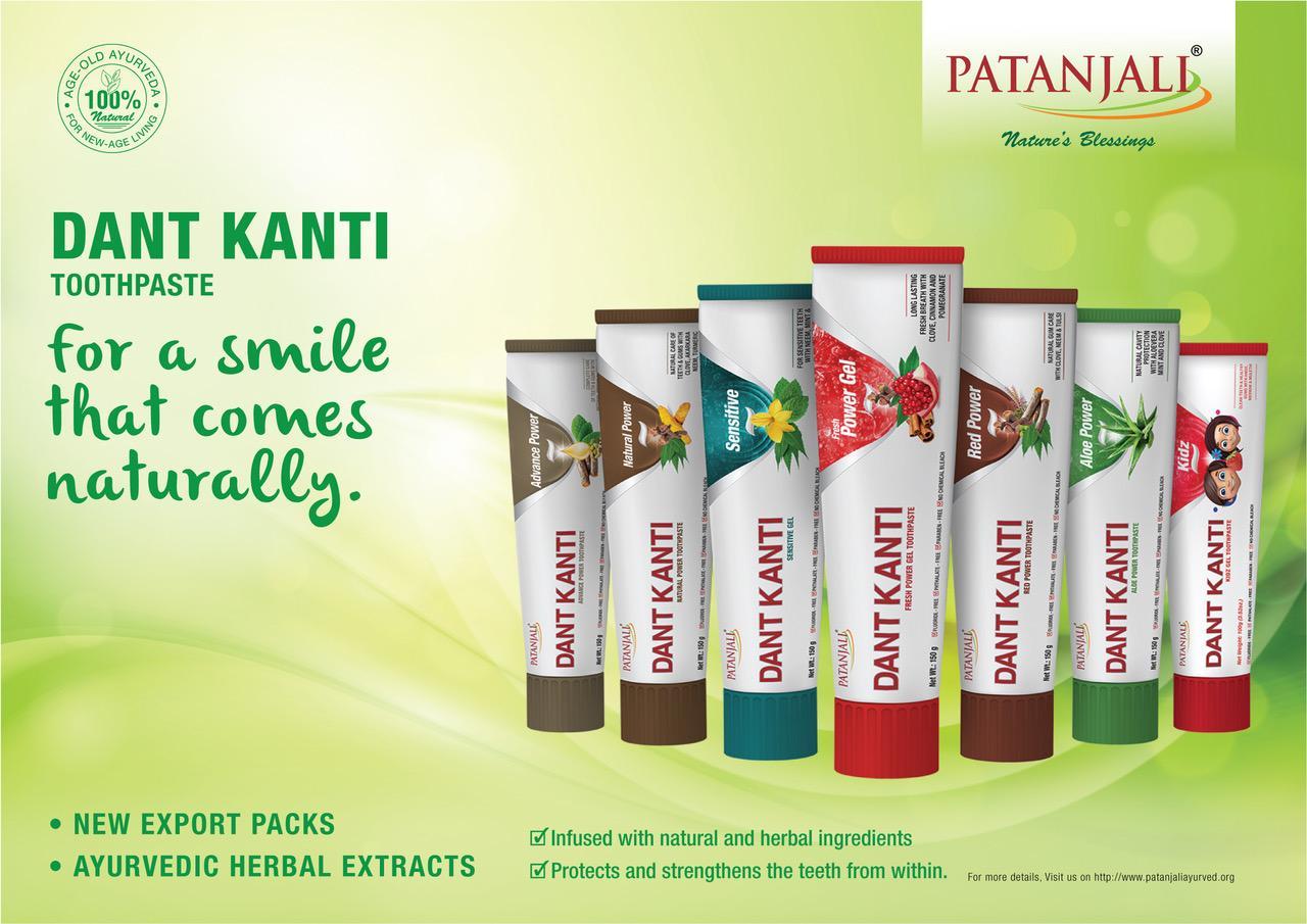 Patanjali Dant Kanti Advance 150g - Chăm sóc toàn diện