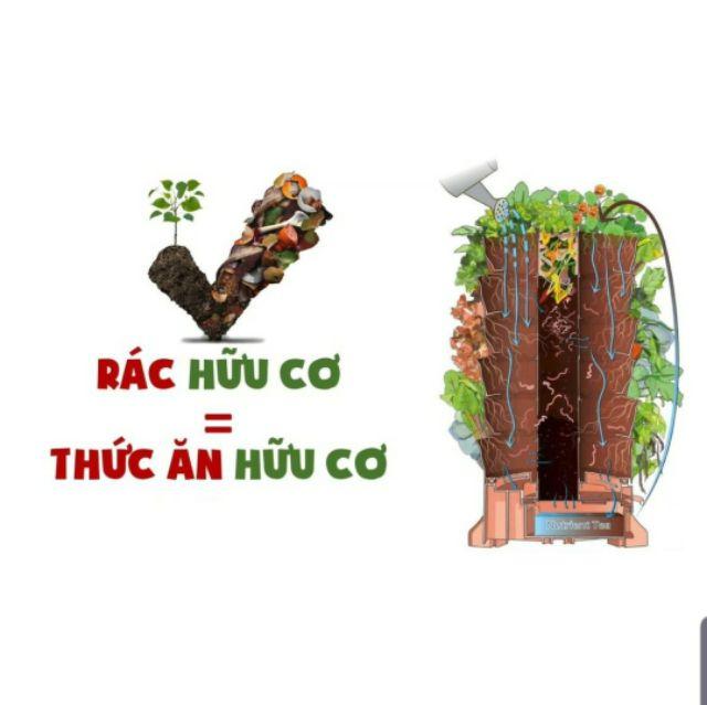 Tháp trồng rau hữu cơ