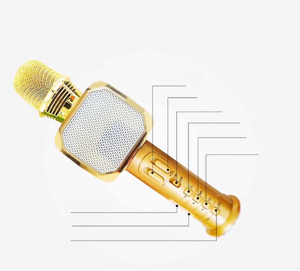 Micro karaoke Bluetooth  PF166 SD10  3 trong 1