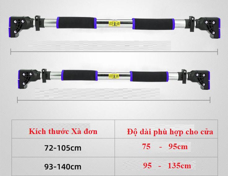 Xà đơn treo tường, gắn tường chốt chống xoay mẫu mới nhất-2020