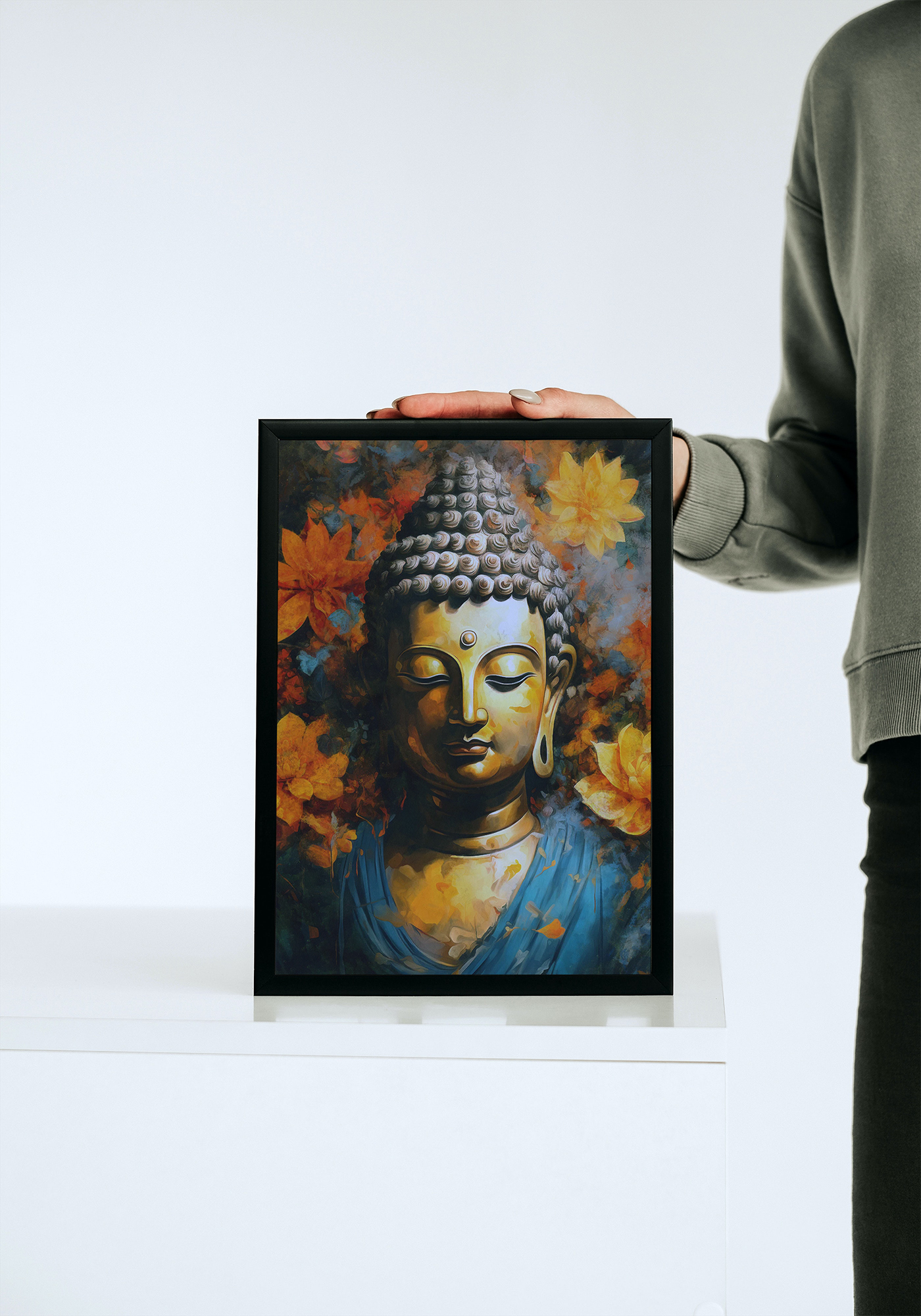 Tranh Đức Phật - Tranh canvas (STA_Ducphat_02) - Quà tặng cho tâm