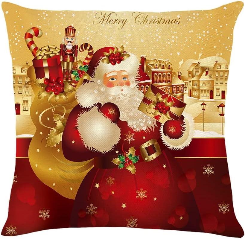 Đệm Giáng sinh bao gồm 45x45cm, rất nhiều 4 chiếc ghế sofa trang trí Giáng sinh Trang trí bông và vải lanh cho phòng ngủ ghế vườn