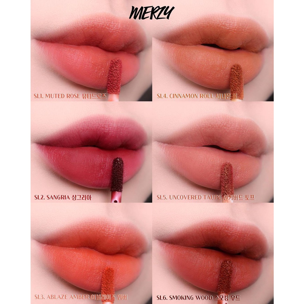 [COLOR OF THE YEAR 2022] Son Kem Lì Merzy Soft Touch Lip Tint 3g