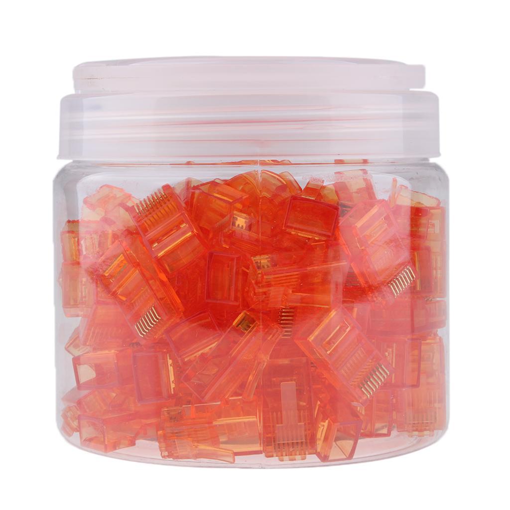 Cat six  Ends,100- cat six /cat  /   Connector,  Cable