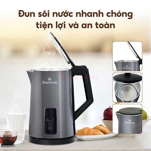 Bình đun siêu tốc Bluestone 1.7 lít KTB-3471 - Hàng chính hãng