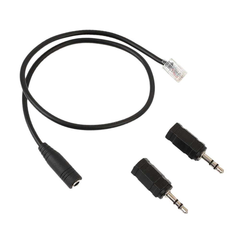 2X  to 3.5mm 2.5mm Plug Cable Connector For Telephone Headsets