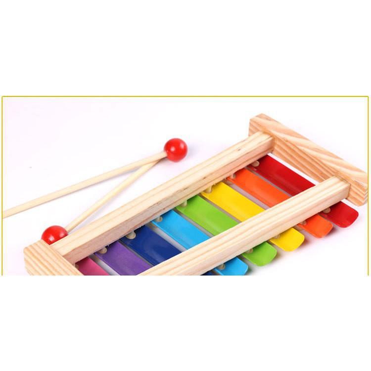 Xylophone 8 thanh Đàn piano gõ bằng gỗ âm nhạc cho bé