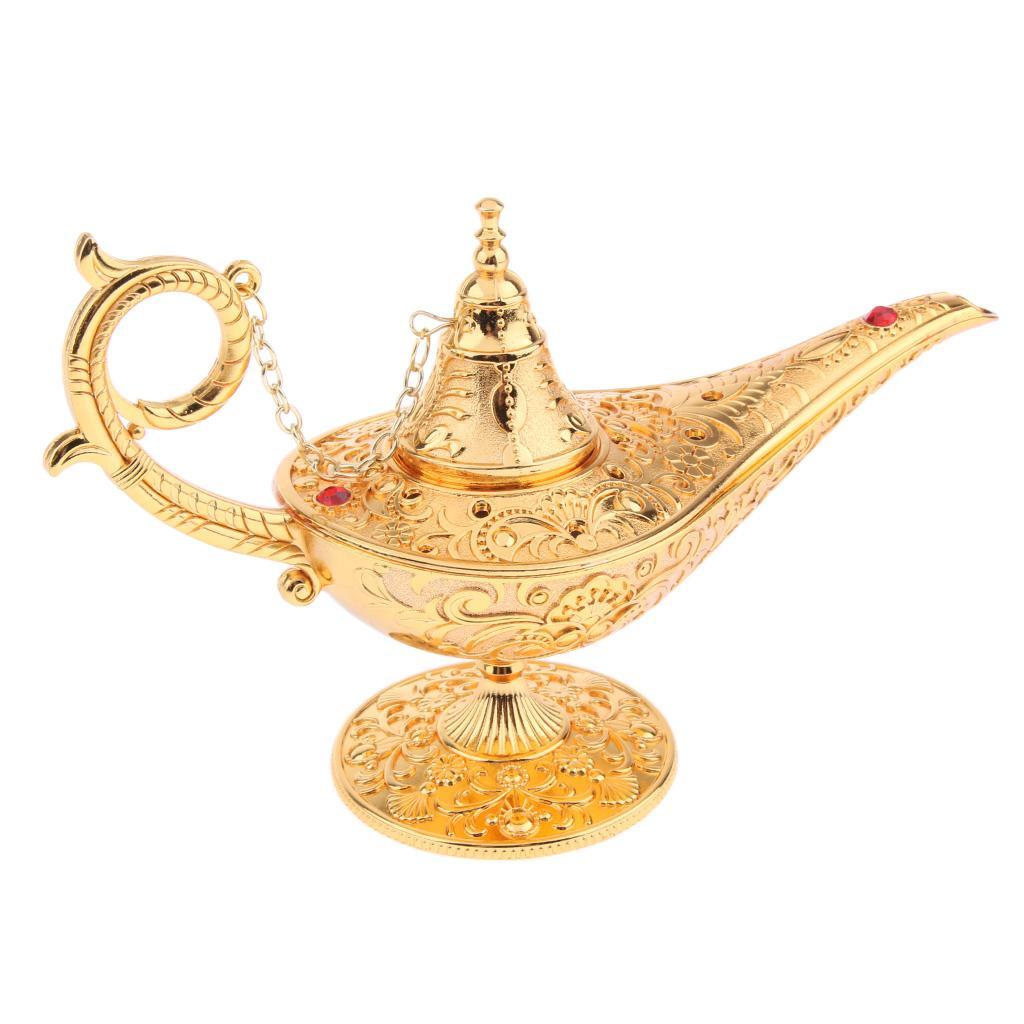 Aladdin Genie Lamp Light Wishing Tea Oil Pot Decoration Collection Arts Gift