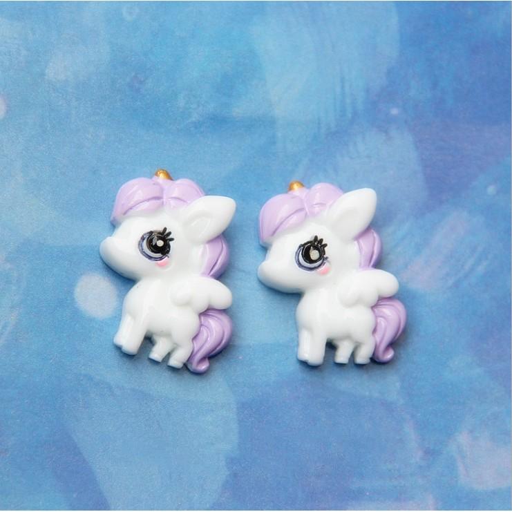 Các mẫu charm kỳ lân Unicorn và mèo kỳ lân dễ thương cho các bạn làm Jibbitz, trang trí vỏ ốp điện thoại, DIY