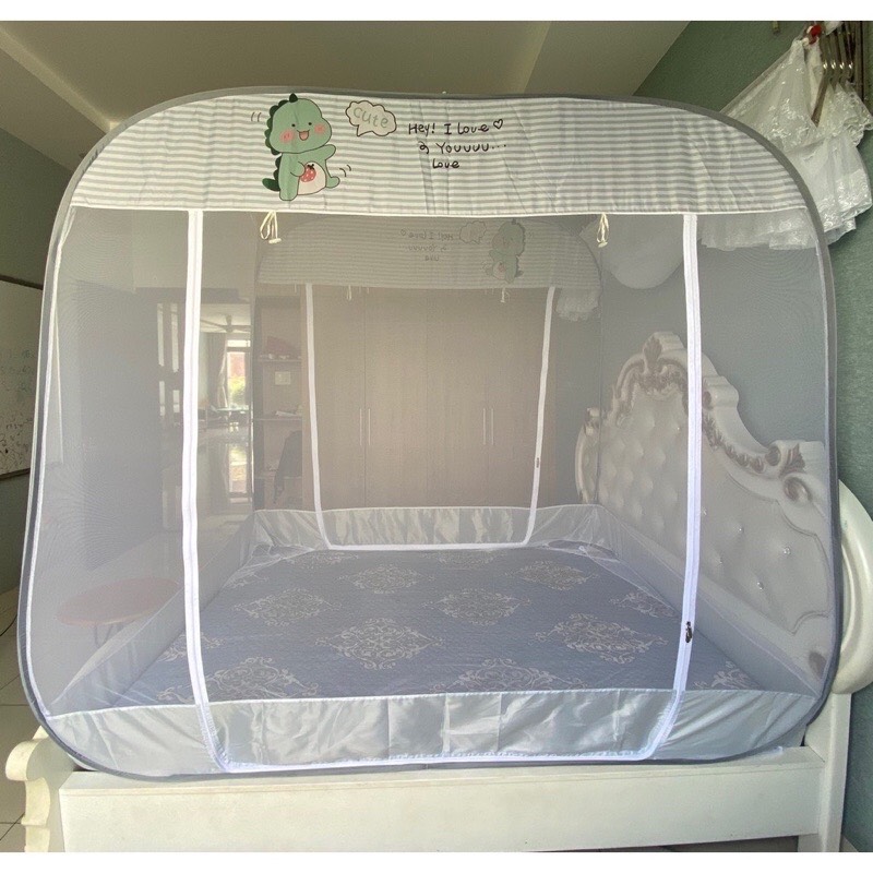 Màn Chụp Đỉnh Vuông Cao Cấp Mộc Miên - Kích Thước 1,6mx2m