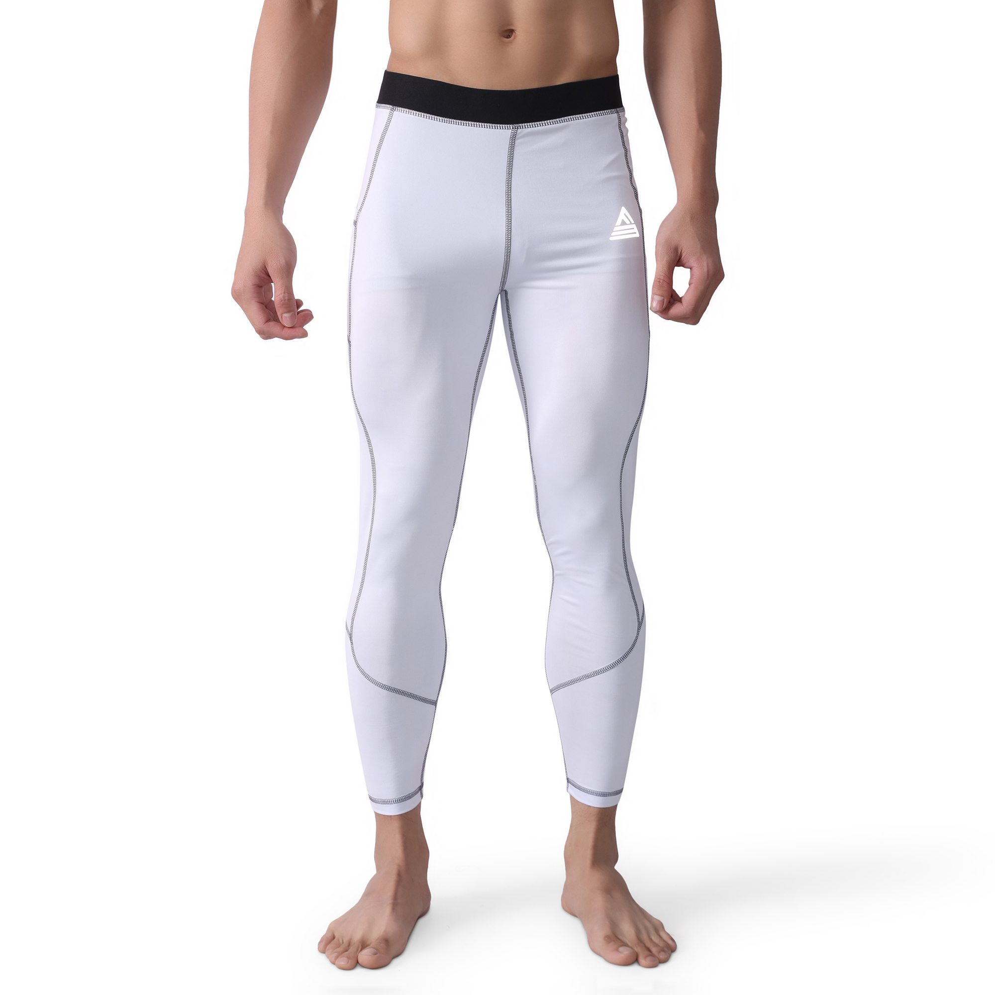 Quần thể thao nam Fitme Body Compression chất liệu quần giữ nhiệt co giãn siết cơ cao cấp - Đen Đỏ