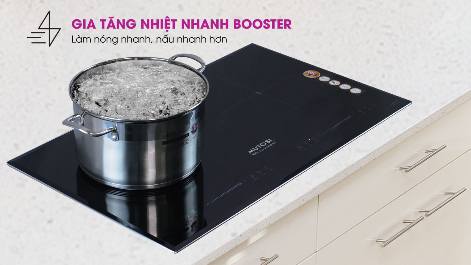 Bếp từ đôi MUTOSI MI-95D - Công nghệ nhật bản - Hàng chính hãng