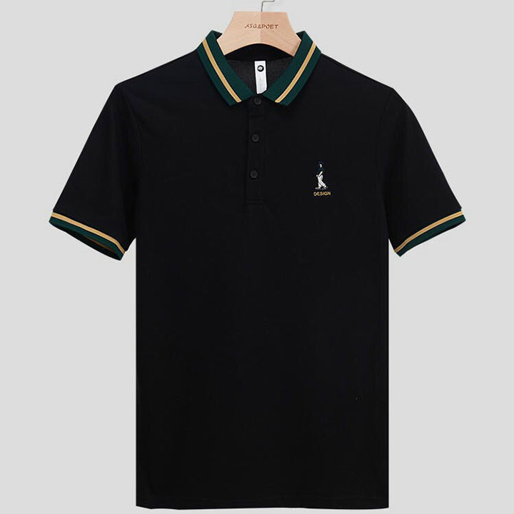 Áo Polo nam cao cấp có cổ tay ngán vải thun cotton mềm mịn co giãn thoáng mát - ATN110